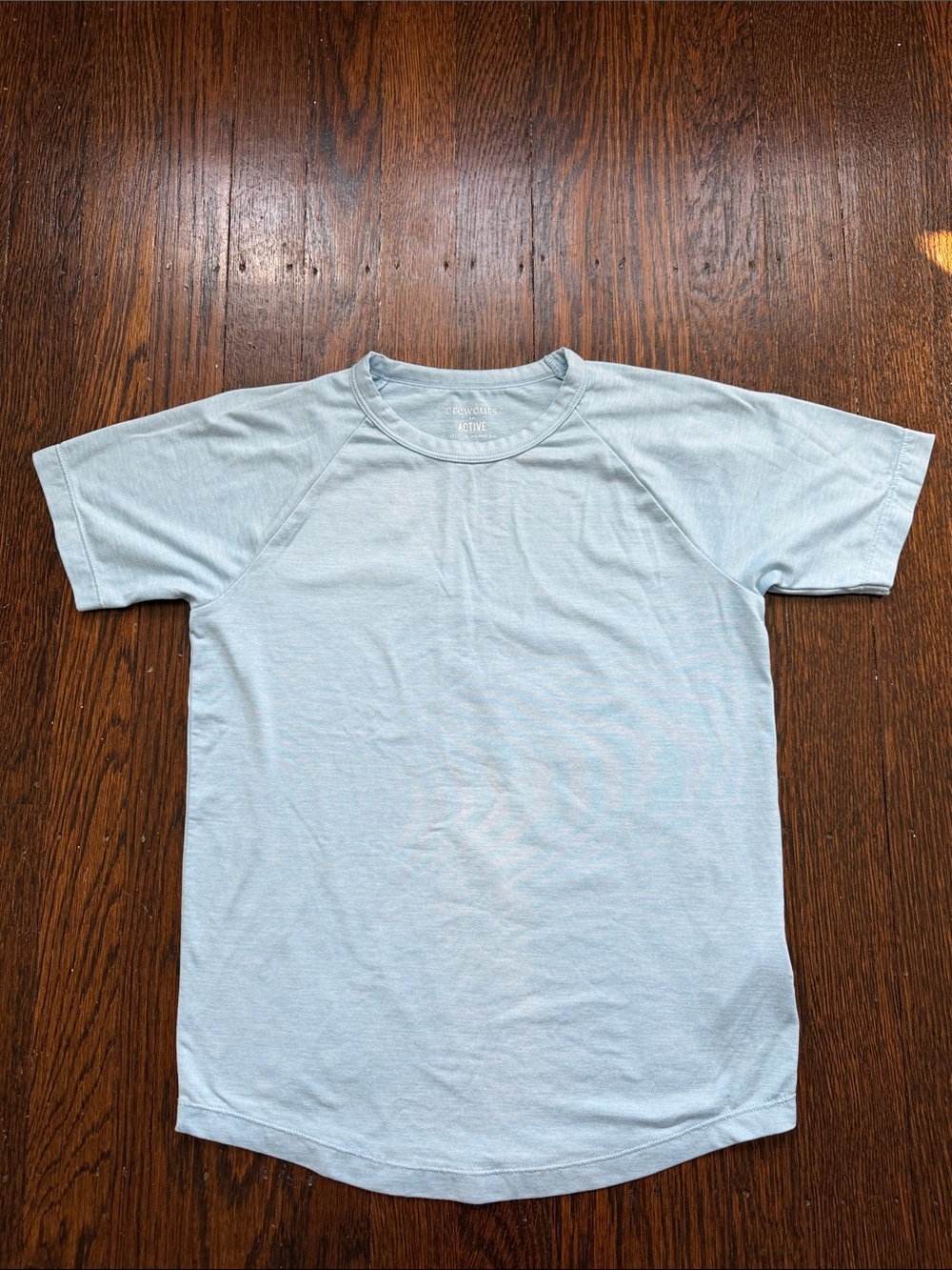 Crewcuts Active Light Blue Kids Performance Short Sleeve Tee